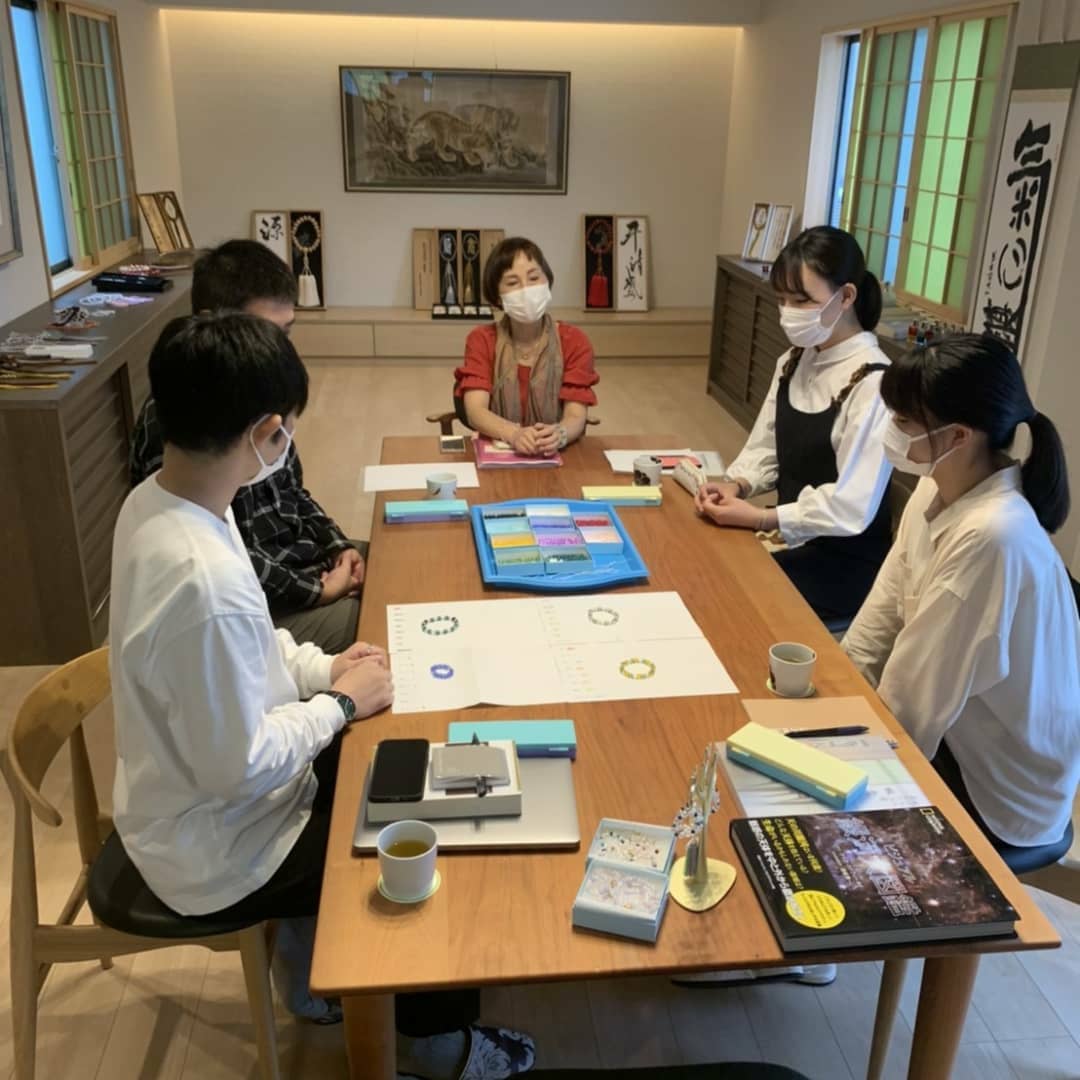 板倉サロンにて京都の学生さんたちとミーティング